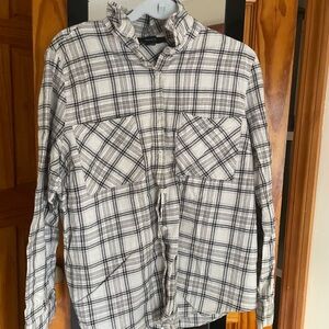 Forever 21 Black and White Plaid Shirt